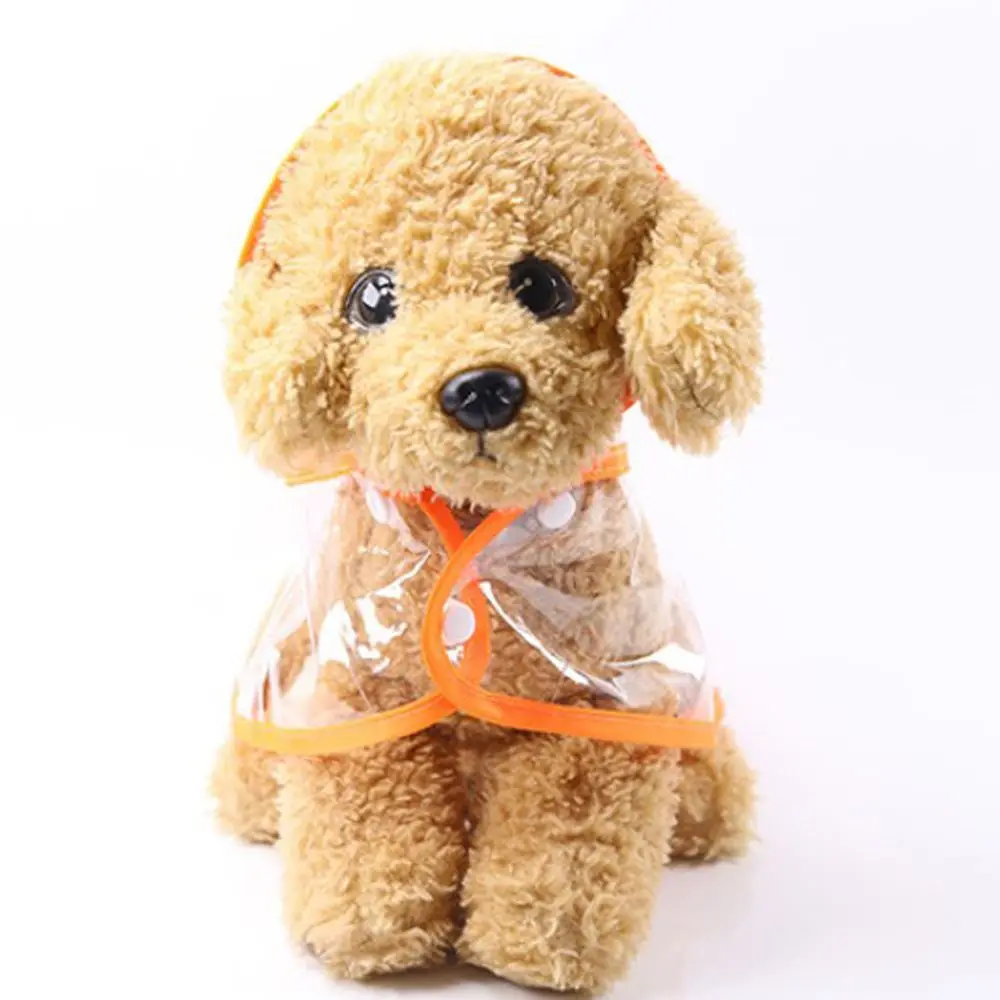 Собачьи плащи для питомцев, прозрачная куртка для дождя, щенка, с капюшоном, водонепроницаемая, ветрозащитная, регулируемая одежда, плащ для улицы, товары для питомцев