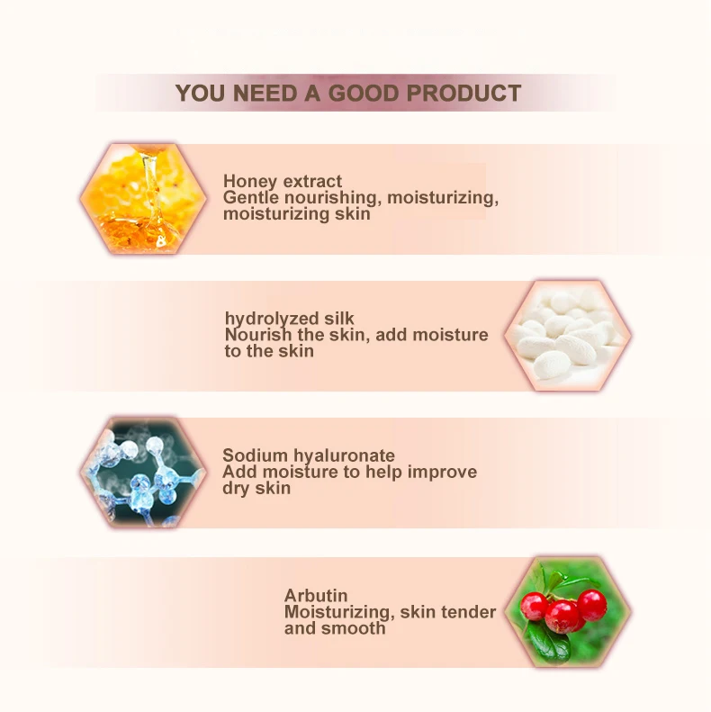 OEM BIOAOUA honey hand mask moisturizing and smooth skin care beauty and tender face mask