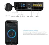 מערכת wifi ASUS RT-AC1900P AC1900 Dual-Band נתב WiFi עם AiProtection, התומכים AiMesh - רשת אריג מערכת wifi כולו הביתה (2)