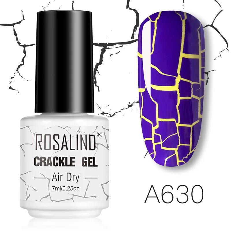 ROSALIND гель-кракле лак для ногтей расширение цветная основа лака для ногтей Гибридный маникюрный набор для УФ полупостоянного основы верхнее покрытие - Цвет: RTA630