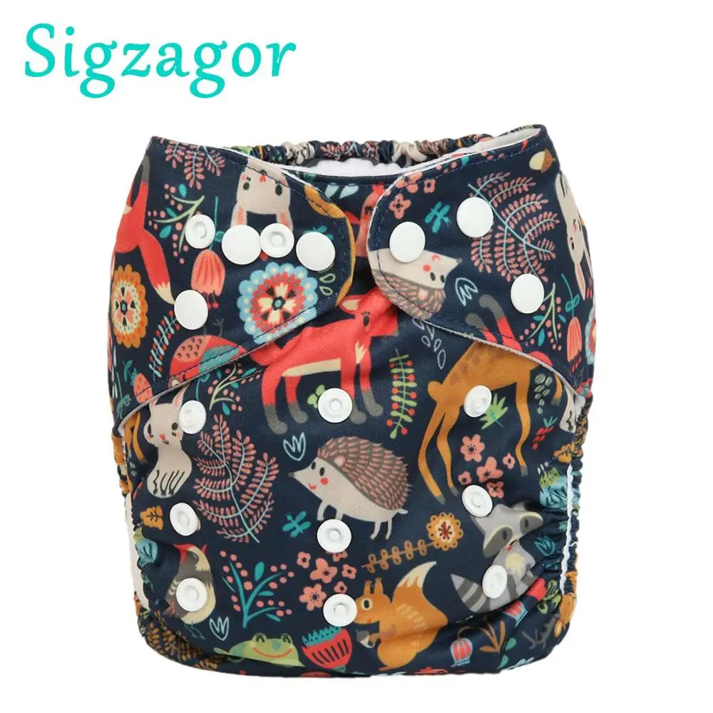 Low Cost [Sigzagor]Baby Pocket Cloth Diaper Nappy One Size OS Reusable Washable No Inserts dgyVaMNr