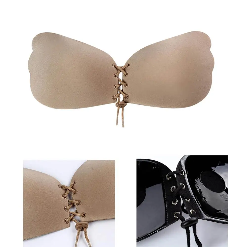 Women Fashion Sexy Self Adhesive Strapless Bra Adjustable Breast Lift