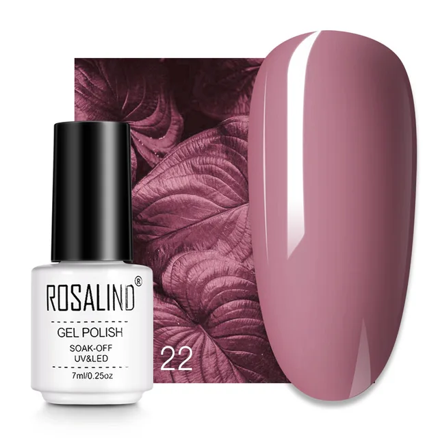 ROSALIND 7ML Nail Gel Polish Hybrid Varnishes All For Manicure Nails Art Base Top Coat UV Lamp Vernis Semi Permanent Varnishes RC22