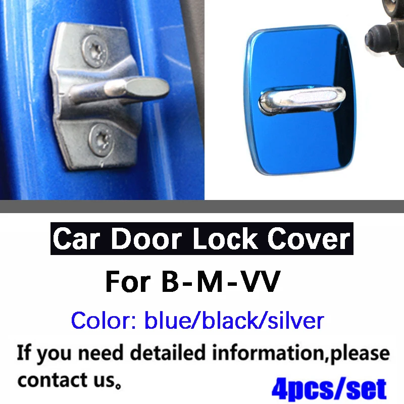 

4pcs Car styling Door Lock Cover Cap Protective For BMW 1 2 3 4 5 7 Series X1 X2 X3 X4 X5 X6 F30 F10 F15 F16 F34 F07 F01 F15 F16