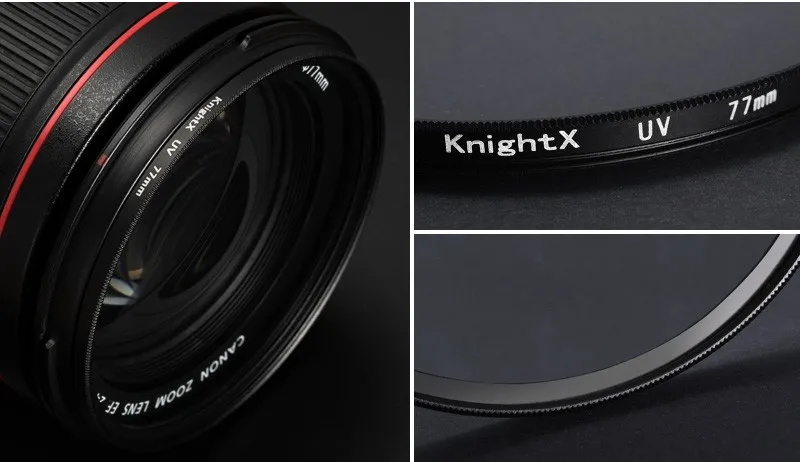 KnightX fld УФ cpl фильтр для SONY NIKON CANON camaras filtros fujifilm объектив obiettivi d700 alpha a77 52 55 58 67 77 поляризатор