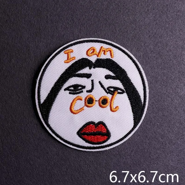 Hip-hop Rock/Music Patch Iron On Patches For Clothing Thermoadhesive Patches On Clothes Embroidery Patch Punk Joker Stickers PE4963CT