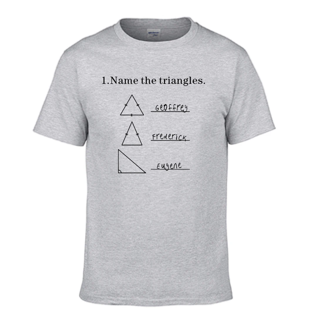 Наука рубашка способный преодолевать Броды для взрослых Name The Triangles