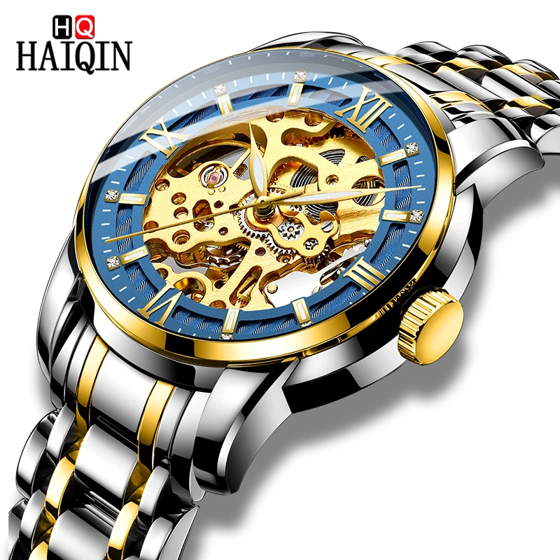 

HAIQIN Men's Watches 2019 New Top Luxury Fashion Men's Machinery / Sports / Automatic / Waterproof / Military / Watch Men Clock
