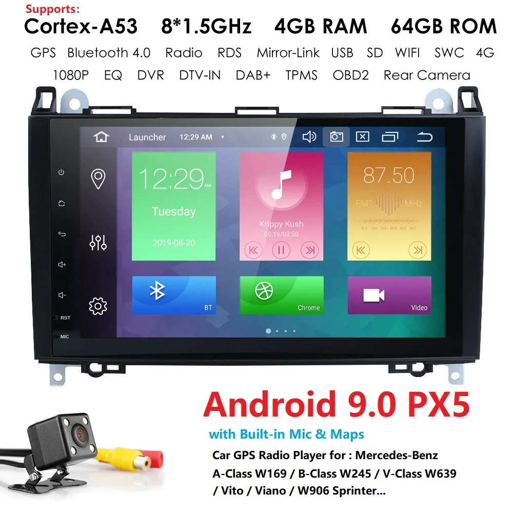 Excellent 4G+64G 4GWIFI 2din no-DVD GPS Head unit for Mercedes Benz B200 A B Class W169 W245 Viano Vito W639 Sprinter W906 Bluetooth Radio 1 Excellent 4G+64G 4GWIFI 2din no-DVD GPS Head unit for Mercedes Benz B200 A B Class W169 W245 Viano Vito W639 Sprinter W906 Bluetooth Radio 1