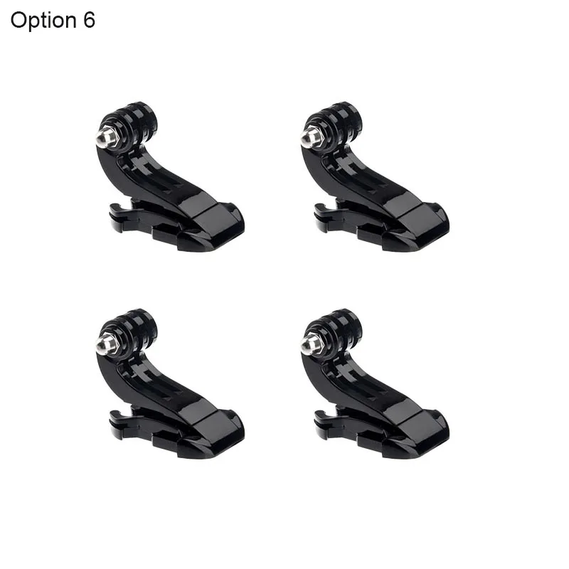 Option 6 Набор аксессуаров для Gopro, набор аксессуаров для экшн-камеры, быстросъемная пряжка, Крепление для штатива для Gopro Hero 8 7 6 5 4 3 для Xiaomi Yi - Цвет: Option 6