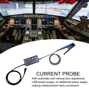 

CP2100A Clamp Electrical Meter Universal Testing DC Current Probe Oscilloscope USB Powered 10A 100A Digital Mini BNC Port