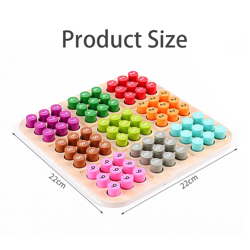 Children Sudoku Games Chess Toys Cognitive Color Digital Board Party Games Educational Sudoku Puzzles Wooden Toys Brain Training 6