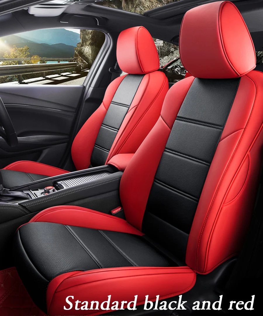 Пользовательские автомобильное сиденье из кожи чехол для mitsubishi outlander xl 3 ASX Pajero sport lancer 9 аксессуары Чехлы для автомобиля