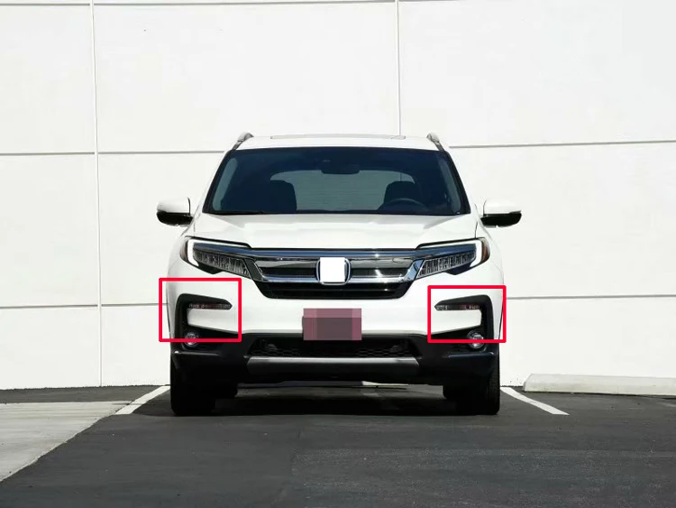 Для Honda Pilot автомобильные аксессуары ABS Хром Передняя противотуманная фара для бровей отделка Декоративная наклейка
