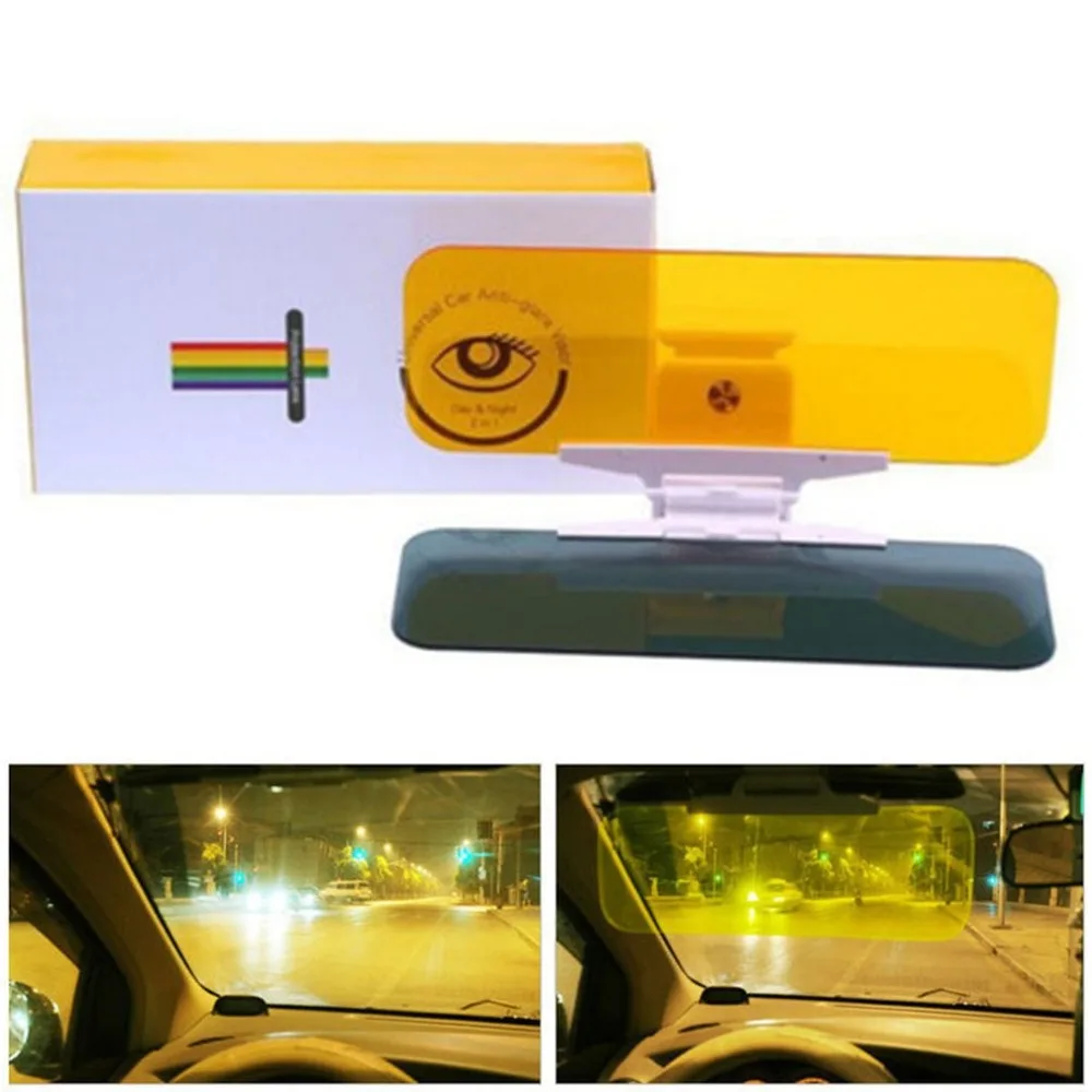 Car Day and Night Visor 2 in 1 Automobile Sun Anti-UV Block Visor Non Anti-Dazzle for Driving Goggles