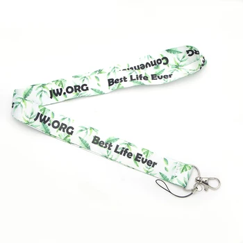 

O465 Wholesale 20pcs/lot New Jw.org Keychain Tags Strap Neck Lanyards Keys ID Card Pass Gym Mobile Phone USB Badge DIY Hang Rope