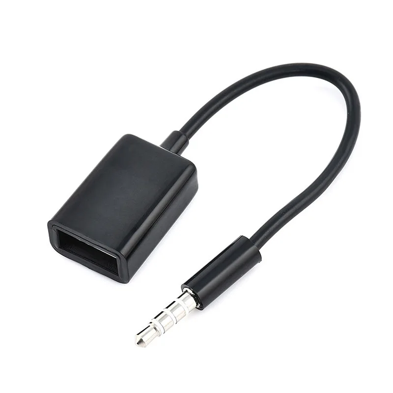 3,5 мм штекер AUX аудио заглушка к USB 2,0 Женский Konverter Kabel Автомобильный MP3 высокого качества горячий BBC