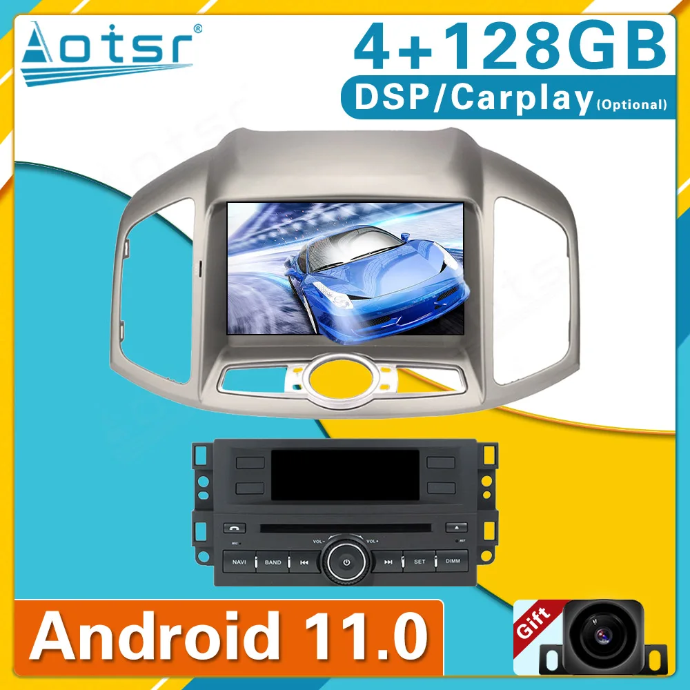 

Android 11 4G+128GB For Chevrolet Captiva 2012+ Car Radio GPS Navigation Head Unit Multimedia Stereo Player Carplay