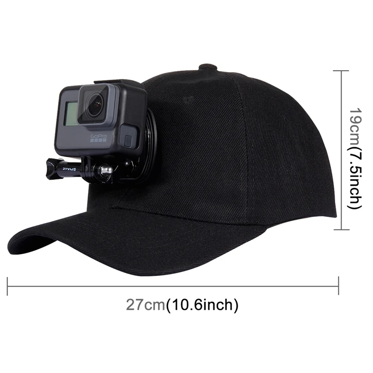 Для спортивной экшн-камеры Go Pro аксессуары из плотной ткани Бейсбол шляпа Кепки W/J крюк-пряжка для крепления с винтом для экшн-камеры GoPro HERO 7/6/5/4 Session HERO Action Камера 45
