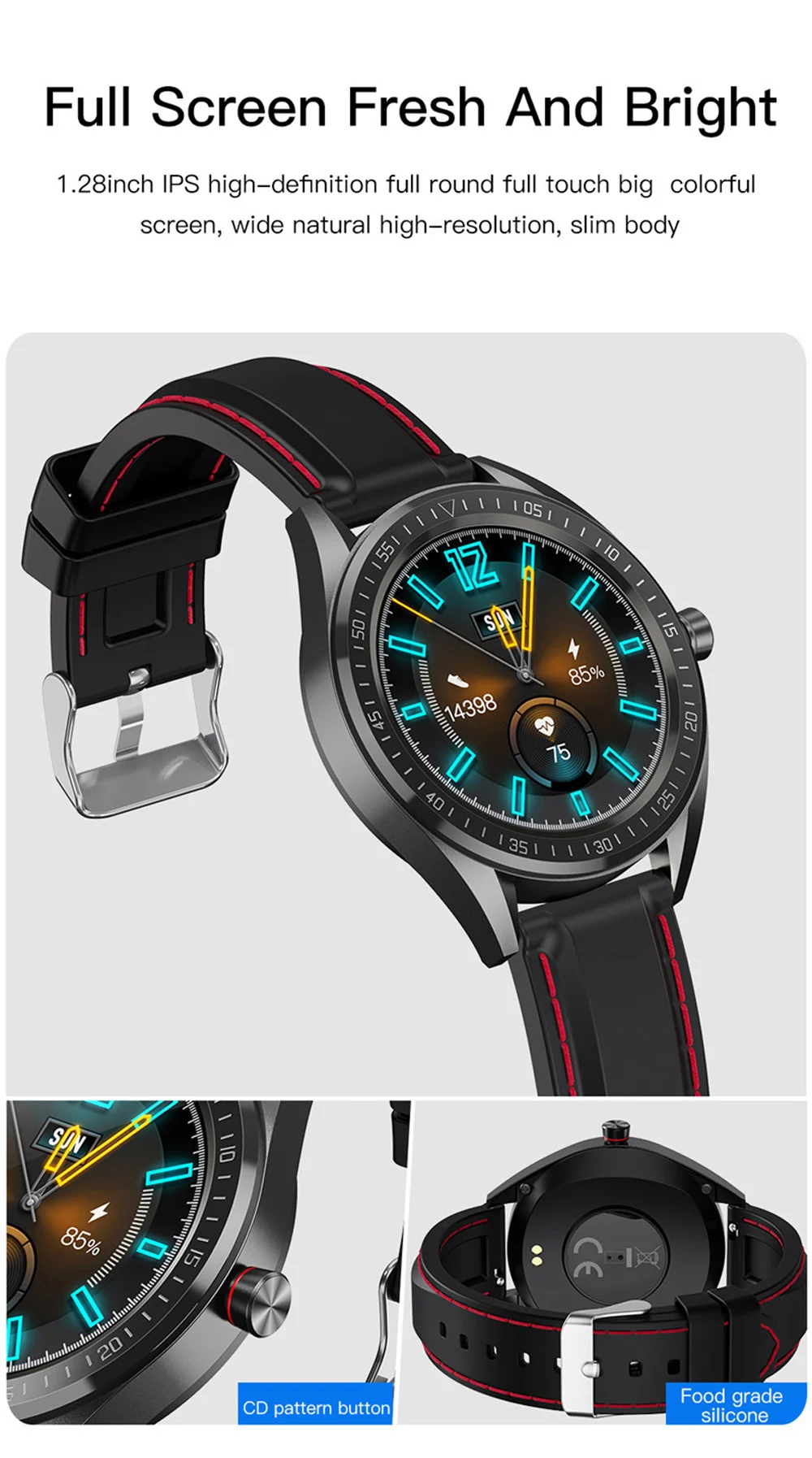 ip68 à prova dip68 água smartwatch controle