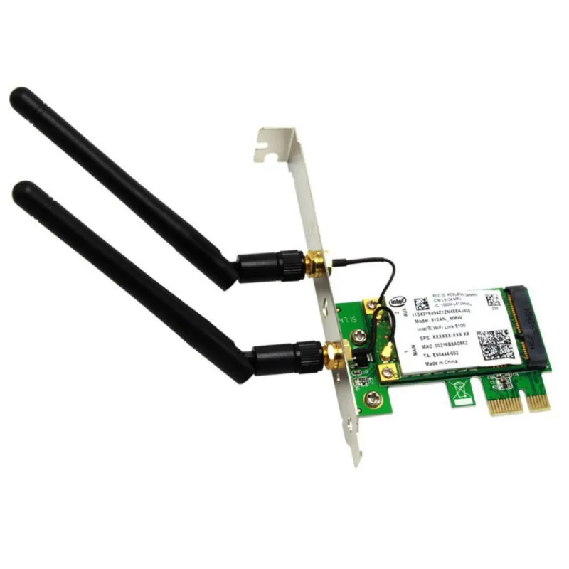 

Dual Band 2.4/5Ghz WiFi PCI-E Network Card 450Mbps PC Desktop High Quality Wireless Adapter