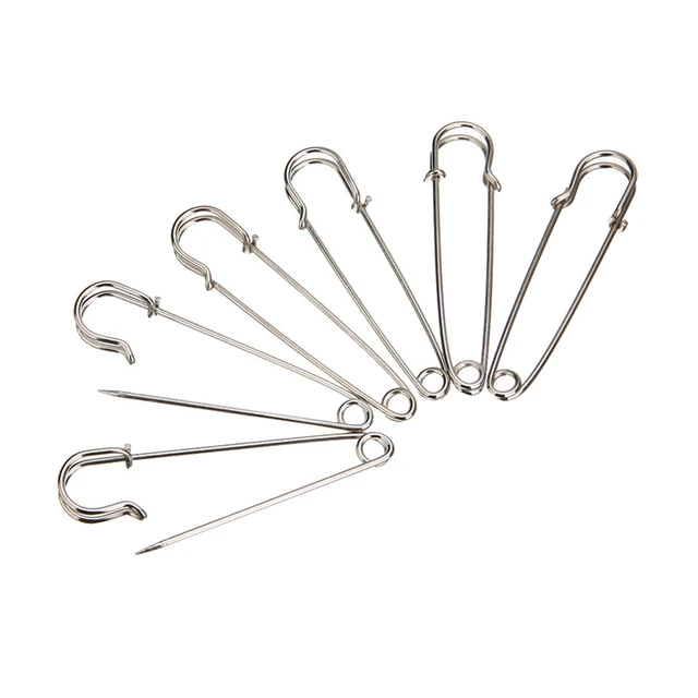 20 Heavy Duty Safety Pins 50MM Spray Painted Iron Safety Pins Clothes Pins  Spring Lock Sewing Pins Fasteners for Jewelry Making - AliExpress