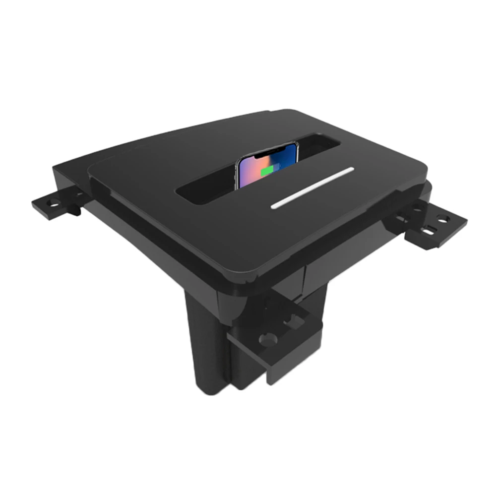 Aotsr Qi Car Wireless Charger For Nissan Patrol 2017-2018 Intelligent Infrared Fast Wirless Charging for Huawei Samsung iPho |
