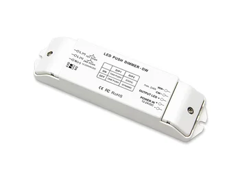 

PUSH dim button supported 8A*2 channels CW WW cct led dimming controller