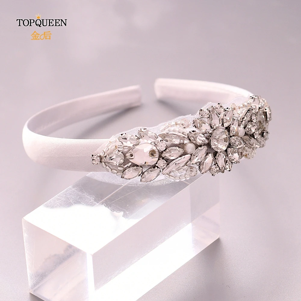 TOPQUEEN S337-FG повязка для волос Свадебные аксессуары для волос вуаль шляпа обруч на голову Свадебные повязки на голову тиара, свадебное головное украшение