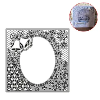 

Metal Die Cut Christmas Backdrop Frame Cutting Die Multipurpose Cut Template Stencil for DIY Decorative Embossing Paper Card