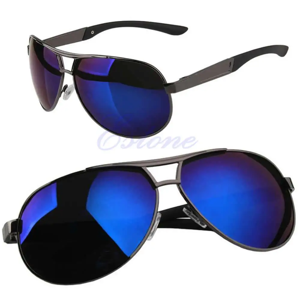 Мужские поляризованные солнцезащитные очки для вождения, спортивные солнцезащитные очки - Цвет линз: Синий
