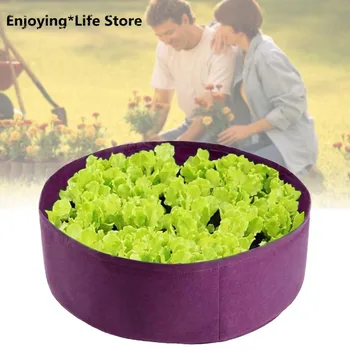 

70*30CM Garden Flower Planter Elevated Vegetable Box Round Planting Grow Bag Pot for Plants Nursery Pot Raised Plant Bed