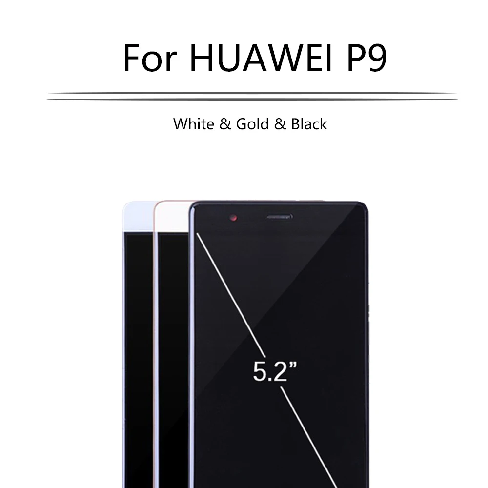 Оригинальный 5 2 дюймовый ЖК дисплей для Huawei P9 кодирующий преобразователь