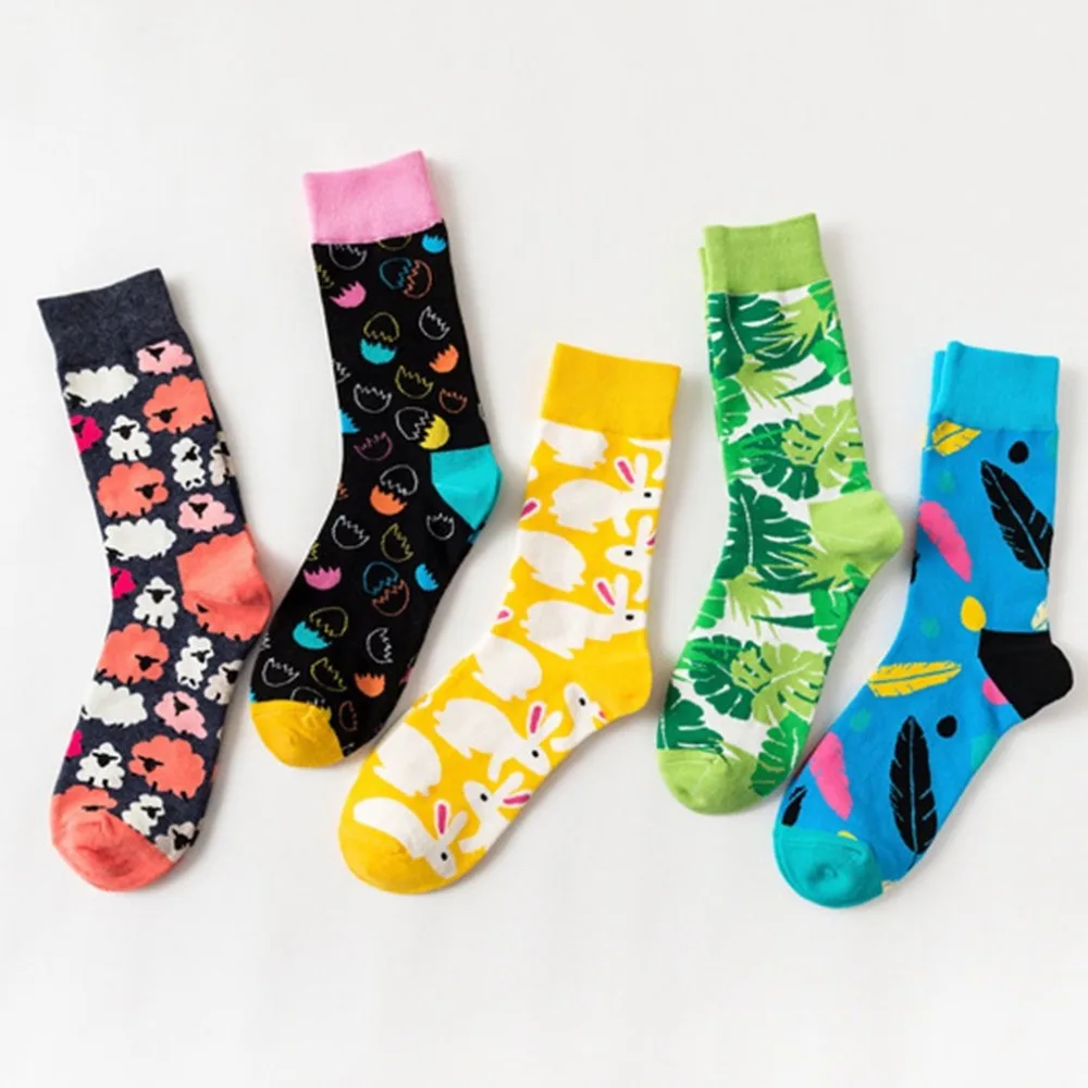 Женские носки с кактусами Harajuku хлопковые для девочек Chaussettes Femme|Носки| |