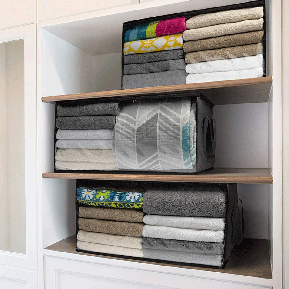 

Clothes Storage Box Foldable Quilt Clothes Storage Bag, Dustproof And Moisture-Proof Bag, Suitable For Travel, Home, Toy Storage