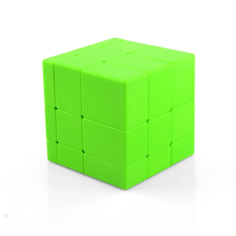 Qiyi магический куб зеркало 3x3 головоломки игрушки красочные Развивающие игрушки для детей, взрослых, выделите Стикеры высокое качество - Цвет: Green