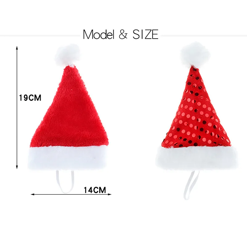 Gift Christmas Small Plush Santa Hat 