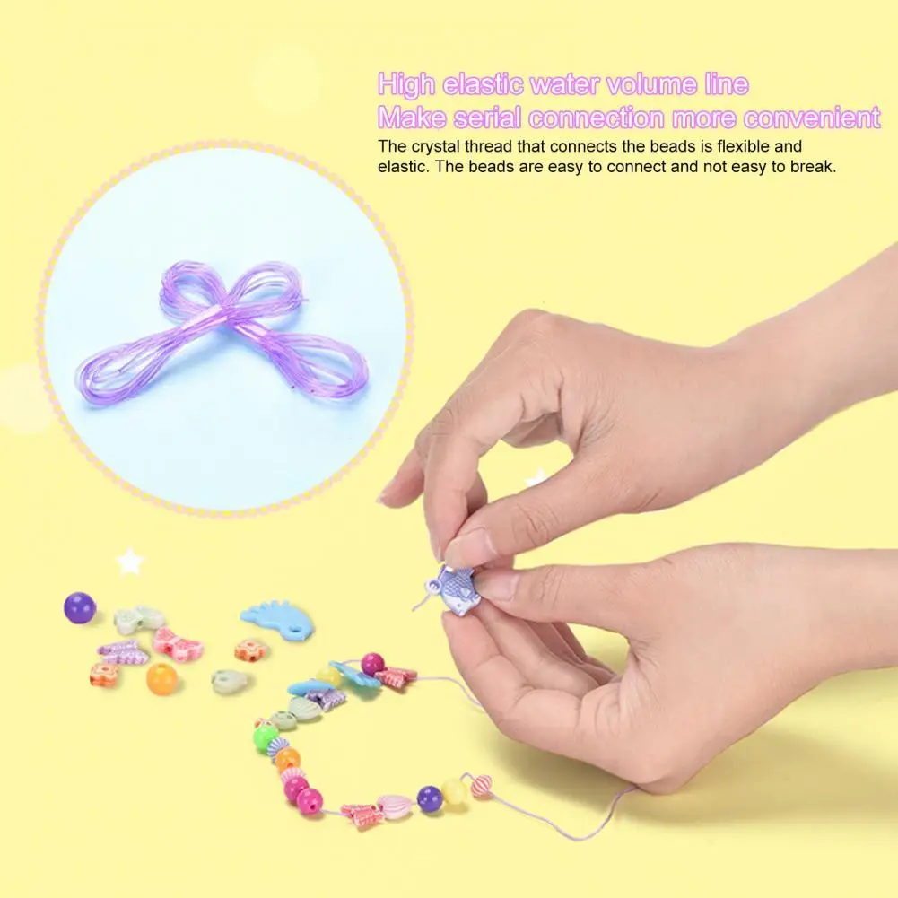 

Spacer Beads Smell-less Eye-catching Hand-on Ability Handmade Beaded Toy Kit