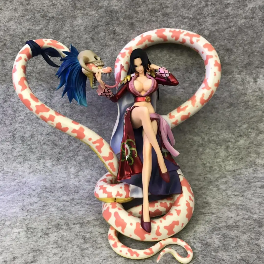 

21cm One Piece Portrait Of Pirates Neo Maximum Boa Hancock With Snake 15th Anniversary Sexy PVC Anime Action Figure Model Toys