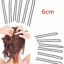 10/30/50 шт 6 см волос кухонное завитое u-образный заколка для волос салон сцепление заколки и черными волосами расчесывание устройство заколки для волос