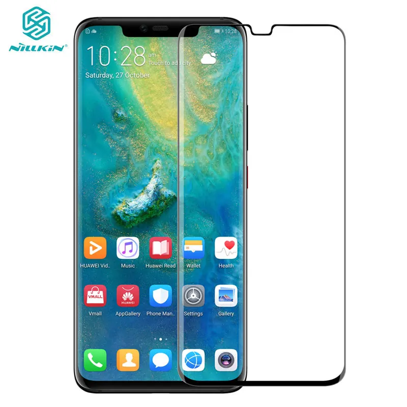 Закаленное стекло Nillkin Ds Max для Huawei Mate 20 Pro полное покрытие Защита экрана 3D