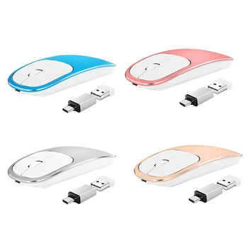 

Cordless Wireless Mouse, Metal 2.4G Silent Wireless Photoelectric PC Ergonomic Mouse