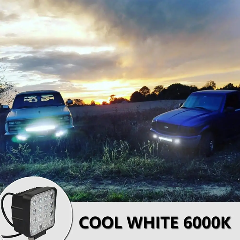 48 Вт внедорожный автомобиль 4WD грузовик Трактор Лодка Прицеп внедорожник дополнительные лампы светодиодный рабочие Автомобильные фары