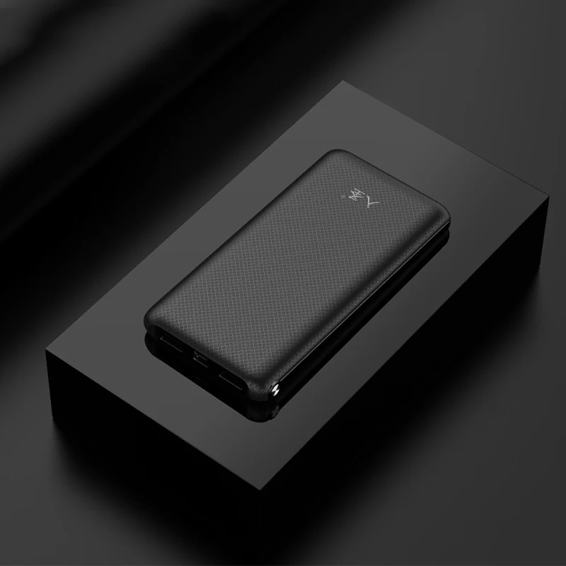 Мини банк питания 20000 мАч PD+ QC3.0 светодиодный индикатор быстрой зарядки портативный внешний аккумулятор для Xiaomi - Цвет: Black