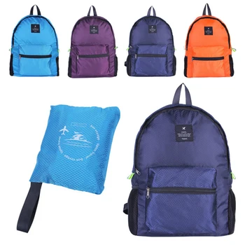 

New high quality Durable Nylon Folding Backpack Unisex Lightweight Outdoor Travel Hiking Backpack Portable Camping Daypack