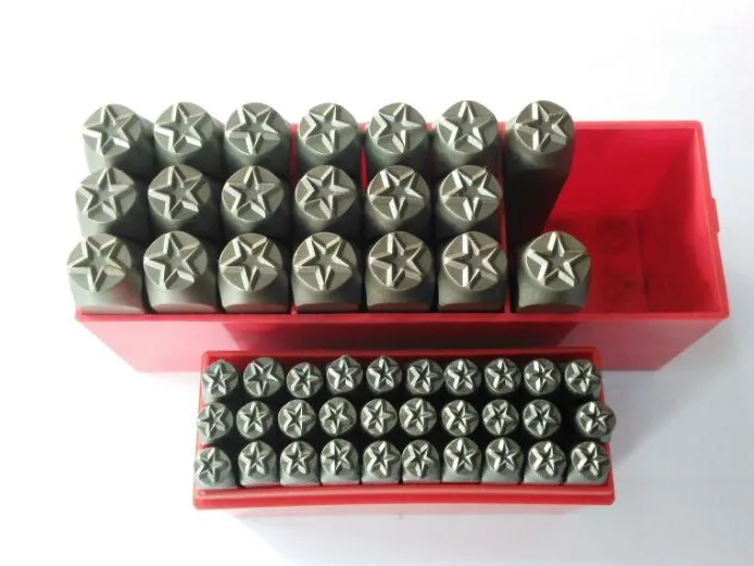 DIY Carving Pentagram Stamping Die Star Jewelry Stamping Alphabet Steel Stamp Mold Marking Tool Punch Leather Ring Bracelet number letter stamp set,alphabet number stamp set,leather letter punch,leather craft stamps