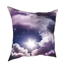 

Beautiful sky, big sun, printed pillowcase, nature magic scene, linen pillow case, sofa, home decoration pillow case