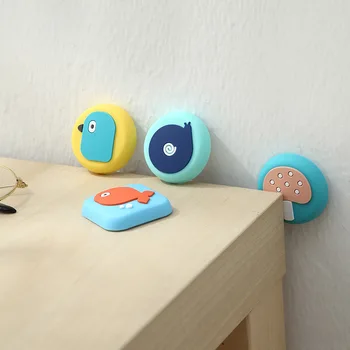 

Anti-Collision Tool Hole-Free Door Stop Silicone Floor Knob Anti-Collision Mat Toilet Handle Door Stopper Hidden Wall Suction