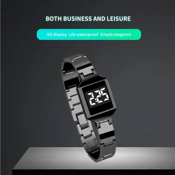 

Luxury Watch Leisure Business Electronic Women's Watch Waterproof Fashionable Simple HD Screen Alloy LED Clock sport watches