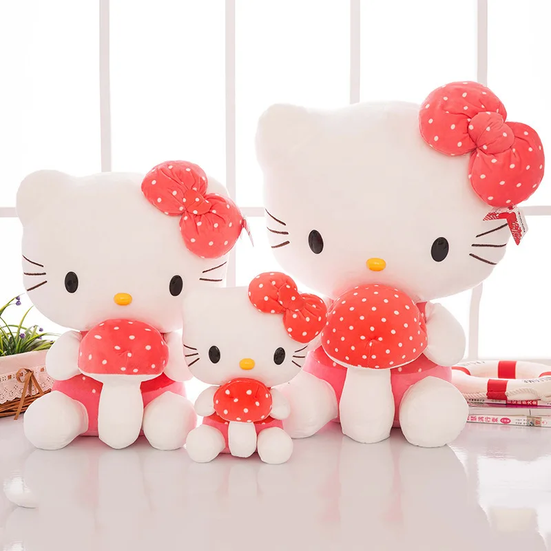 Стиль гриб-hello kitty Мягкая кукла hello kitty Кукла День рождения 7 Xi подарок на день Святого Валентина